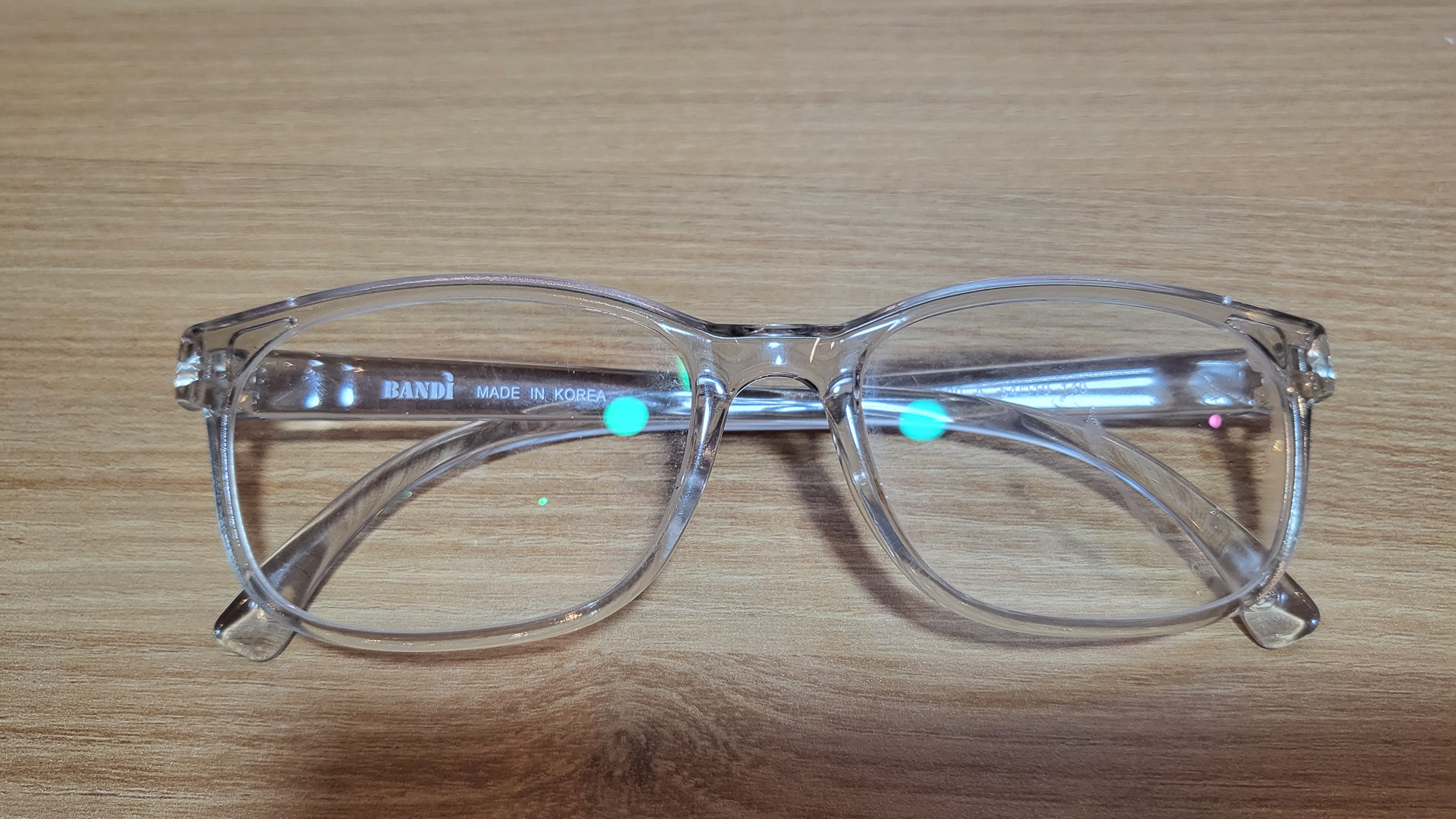 안경(투명뿔테)